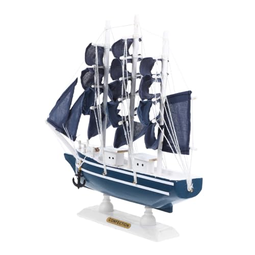 VICASKY 1 Pc Ornamento per Barca a Vela da Cm Barca a Vela in Regali da Spiaggia Decorazione della Nave a Vela Satue del Veliero Modello di Nave a Vela di Legno Oro Ufficio Collezione
