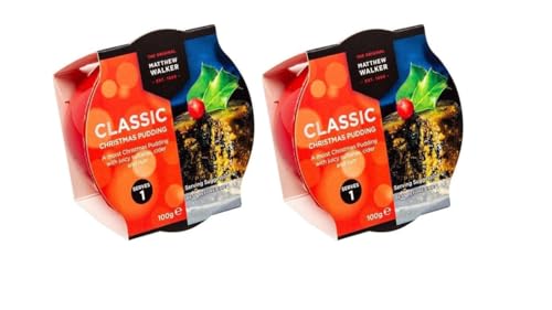 Moist Classic Christmas Pudding with Juicy Sultanas Suitable for Vegan 2 X 100g - Matthew Walker