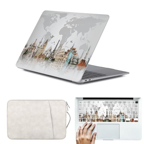 Funda MacBook Pro 16 carcasa dura con tapa teclado para modelos A3403 A3186 2021-2025 Tarjeta Retro