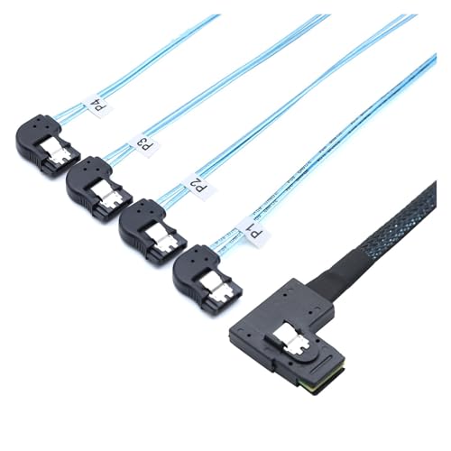 Cable interno S/A/S HD SFF-8087 a 4 SATA 7P 1.0 m