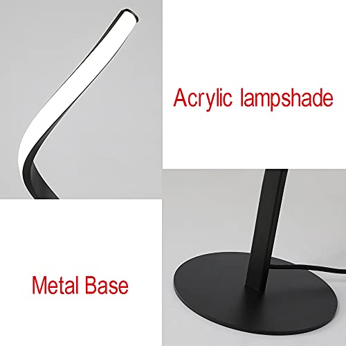 Lampada da terra moderna a spirale a LED, lampada