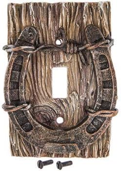 Cool Cowboy Western Horseshoe 3-d Light Switch Cover