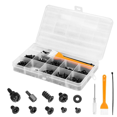 400 Peças Kit de Parafusos para Computador, Chave de Fenda Incluída, Conjunto de Parafusos para Computador de Mesa, Computador Portátil