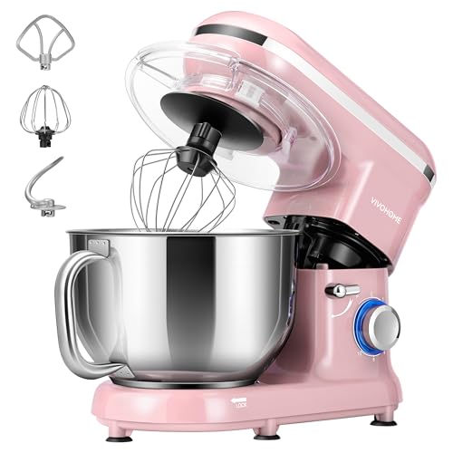VIVOHOME Stand Mixer, 660W 10 Speed 6 Quart Tilt-Head Kitchen