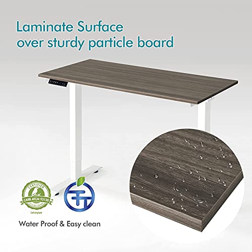 Kaboon Rustic Wood Table Top 60 Inch, One-Piece Wood Desktop For Sit Stand Desk, Diy Desk For Home Or Commercial Use, Rectangular, 1 Inch Thick(23.62" D X 59.1" W, Eucalyptus) #TOP4