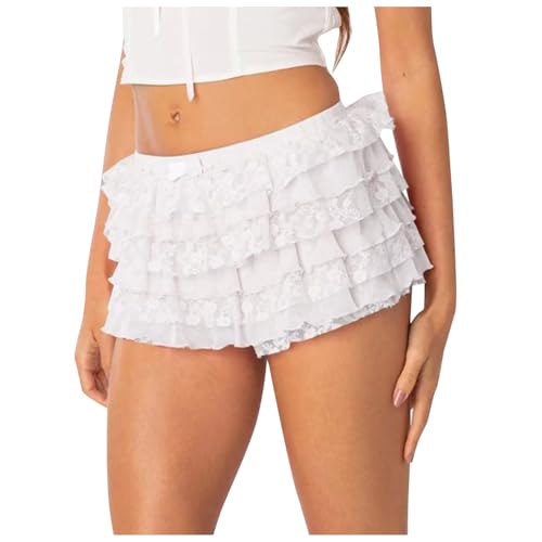 Jupe courte tendance pour femme avec culotte en dentelle chic