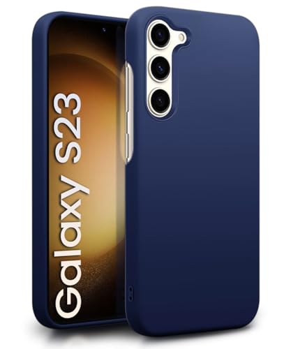 Image of WOW IMAGINE Slim Frameless Back Cover for Samsung Galaxy S23 5G | Ultra Thin Lightweight Design & Camera Protection | Soft Matte Silicone Flexible Mobile Case (Blue)