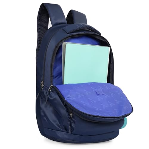 Image of United Colors of Benetton Vance 32L Laptop Backpack, Water-Resistant, Fits 15-inch Laptops, Classic Style with Ample Organization & 1-Year Warranty