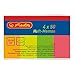 Produktbild Herlitz Haft-Memos 4x 50 Blatt, 1 Stück, eingeschweißt, 20 x 50 mm, neon gelb / pink / orange / grün