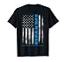 American USA Flag In April We Wear Blue Autism Awareness Women Kids Men T-Shirt