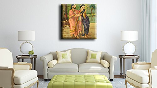 Image of Tallenge - Arjuna Subadhra - Raja Ravi Varma Mythology Collection - Large Poster Paper (24 x 30 inches)