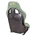 NRG Innovations NRG-FRP-303OL-PRISMA Universal Fixed Back Bucket Racing Seat for 5-Point Harnesses, Size M, Olive Alcantara Material, 22