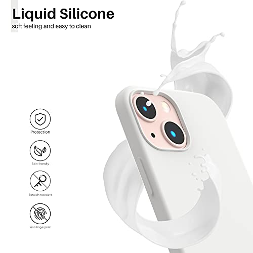 ORNARTO for iPhone 13 Mini Case, Liquid Silicone, White by ORNARTO - Used condition - Image 3