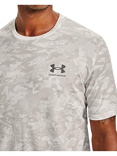 Image of Under Armour Men's ABC Camo Short-Sleeve T-Shirt | Super soft cotton /polyester mix. With camo pattern, crew neck and logo on the left chest.