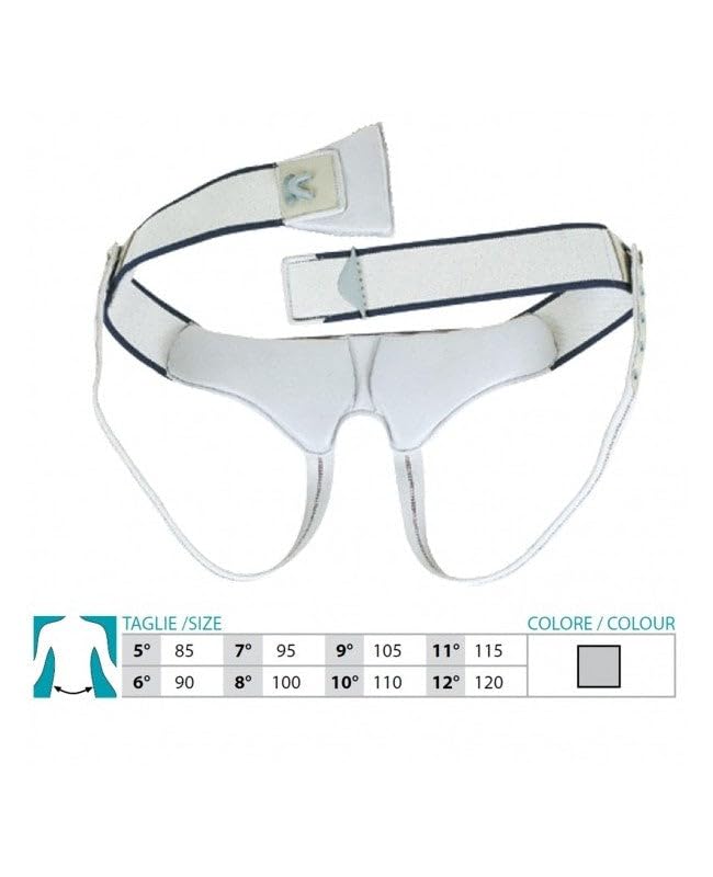 ORIONE Inguinal Hernia Brief Band for one side hernia Ref.353 With Plain Pad Size 11 115 cm. (inch. 45.27