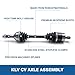 KLV Rear Left CV Axle Compatible with 2019 2020 2021 2022 2023 Can Am Maverick Sport 1000 1000R DPS Commander 700 1000R XMR MAX ATV UTV 705502552