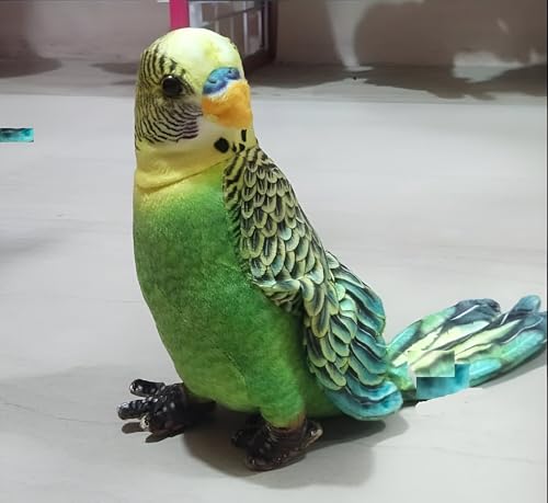 Image of Tickles Cute Parrot Soft Stuffed Plush Bird Toy for Kids Boys & Girls Birthday Gifts (Size: 30 cm Color: Green)