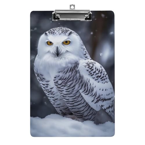 Planchette à pince acrylique haut de gamme A4 avec clip profil bas