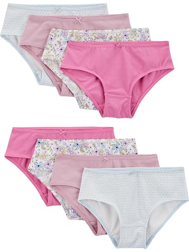 Simple Joys by Carters Girl 8-pack Underwear Pink Floral 2-3