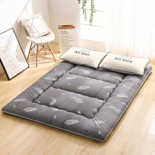 Colchoneta Japonesa Para Dormir Verano 10cm Grosor Colchoneta Plegable Enrollable El Suelo Sofá Cama Doble Dormir Colchón Futón Suave Tapete Tatami ( Color : B , Size : 180 x 200 cm (71 x 79 inches) )