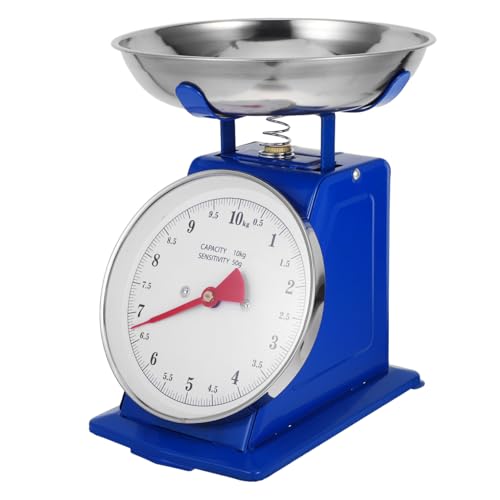 Amosfun 10kg Balance De Cuisine Mécanique Vintage Bol Amovible Balance De Mesure Précise Pour Pâtisserie Décoration De Cuisine