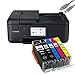 Produktbild Canon PIXMA TR8550 Tintenstrahldrucker Multifunktionsgerät schwarz (Drucker, Scanner, Kopierer, Fax) + USB Kabel & 5 komp. YouPrint Druckerpatronen (Drucken per USB oder WLAN)