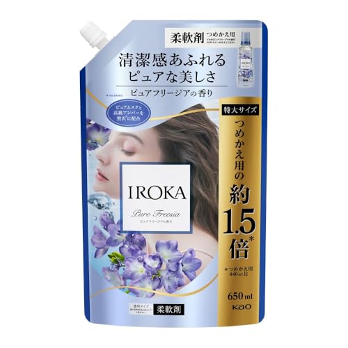 KAO IROKA スパウト 650ml(つめかえ用) ピュアフリージア