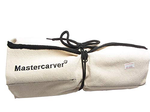 10pc Mastercarver Basic Wood Carving Tools Set w/Canvas Roll 401004 - Thumbnail 6