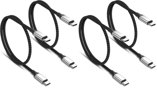 USB C auf USB C Kabel 0 5m Kurz für iPhone 16/15 Pro/Max/Plus, 2 Stück 60W USBC auf USBC Ladekabel Kurz 50 cm für Samsung Galaxy S24/S23 Ultra, Schnellladekabel USB-C 0,5M (Packung mit 2)