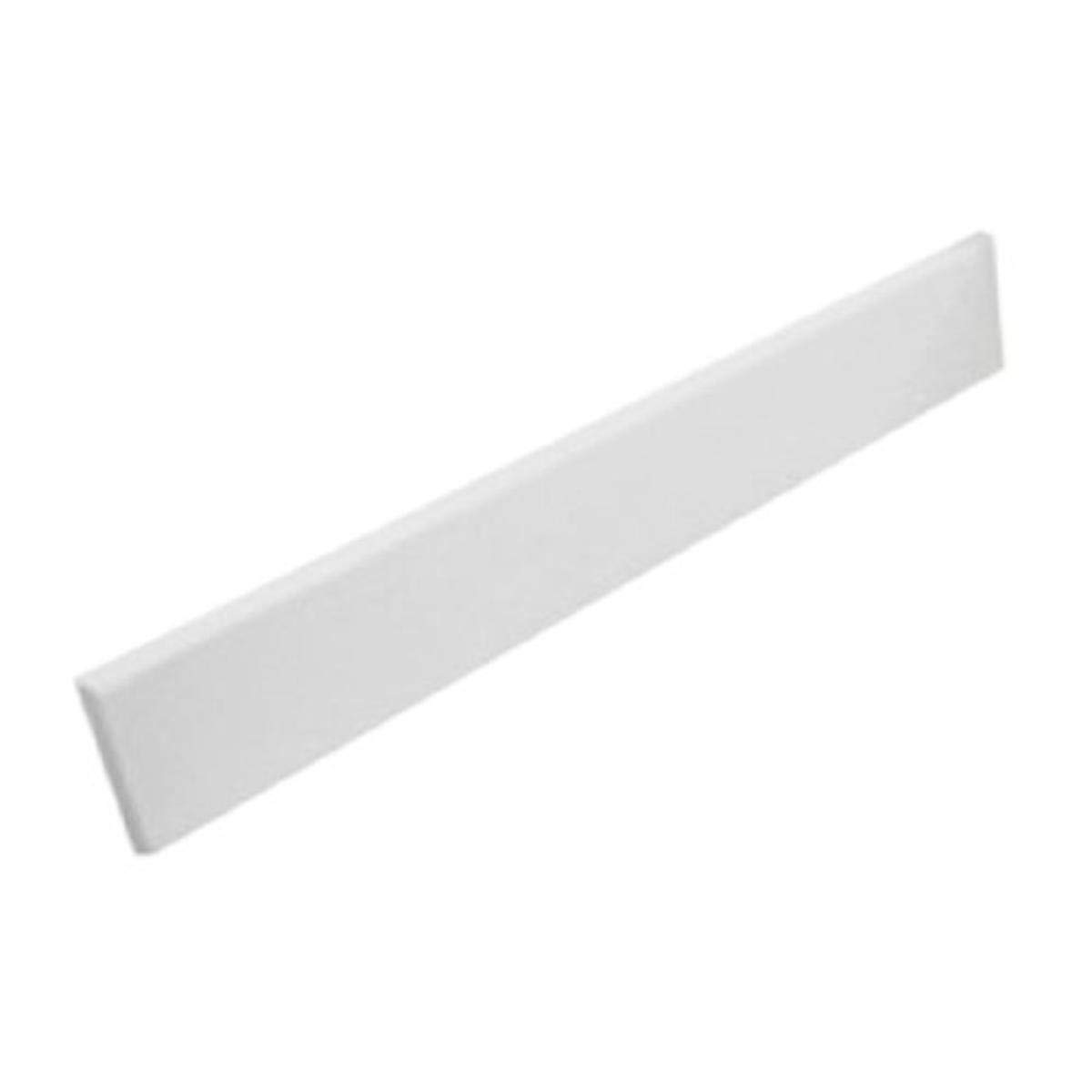 Swanstone CHVTSS.010 Chesapeake Solid Surface 1-Piece Vanity Side Splash, 0.75-in L X 21.625-in H X 3.5-in H, White