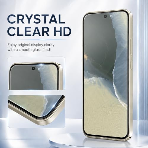 Image of ArmourPro Tempered Glass for Google Pixel 11 Pro Fold - 9H Anti Scratch Screen Protector, Edge to Edge Coverage, HD Clarity, Smooth Touch, Case Friendly | Black, Pack of 2