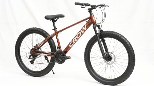 Image of CROW Dominator 21 Speed Cycle for Boys | 15.5 INCH Frame | 26T Mountain Bike | Suspension Fork| Dual DISC | Stunt Cycle | Bicycle for Adults |Cycle for Boys 12 to 15 Years.