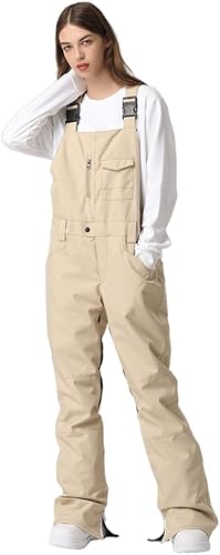 SEARIPE Overol tipo biberos de nieve de invierno, impermeables, pantalones de snowboard ajustables para exteriores, pantalones de snowboard para