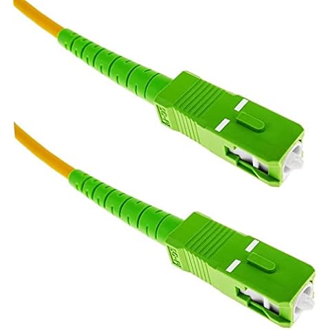 Cable de fibra óptica SC/APC a SC/APC monomodo simplex 9/125 de 25 m OS2 de BeMatik.com Cover