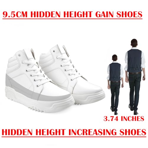Image of BXXY Men's 3.74 Inch Hidden Height Increasing Casual Sneaker Laceup and Outdoor Boot.