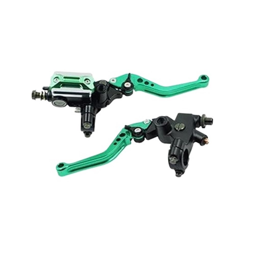 Pliqvbn Green Clutch Brake Shafts 2Pcs 22Mm Cnc Hydraulic Disc Brake Upper Pump Motorcycle Accessories Aluminum Clutch Handbrake Levers