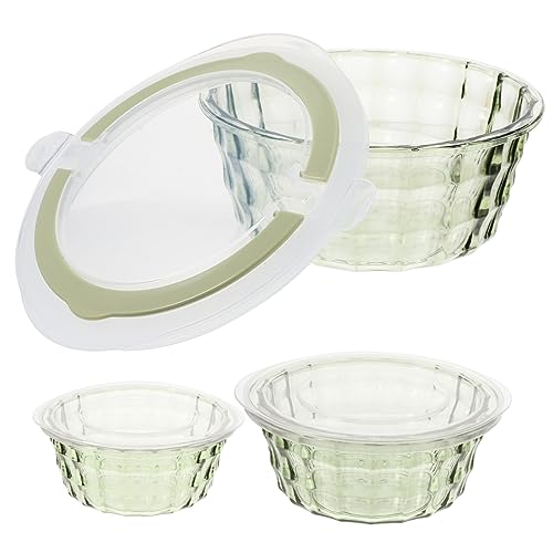 VANZACK 3pcs Storage Containers for Kitchen Salad Serving Meal Prep Lunch Box Food Prep Supplies