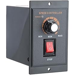 Maquinaria De Confeccion Industrial Controlador de Velocidad del Motor DC 51, 120W 2.2A Carcasa ABS Control de Motor de Automatización Industrial para Impresión de Embalaje, Instrumentación, Maquinaria de Confección(0-90 VCC)