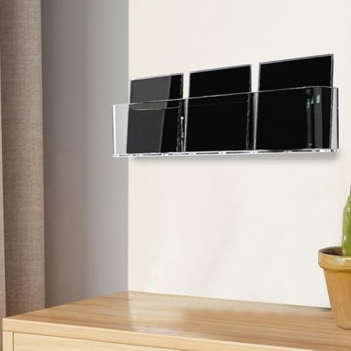 Support vinyle mural acrylique blanc TOYANDONA pour optimiser le rangement de la maison - 3