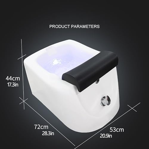 Spa de pies con masaje acrílico blanco miniatura 3