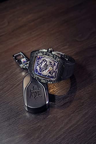 Bracelet iWatch caoutchouc fluoré fermoir carbone ultra résistant