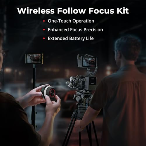 Kit inalámbrico de follow focus SmallRig (Lite) con controlador de volante y motor receptor, paradas A/B y abrazadera para varillas de 15 mm, diseño compacto, compatible con lentes de cine y zoom con alta amortiguación - modelo 4296 miniatura 2