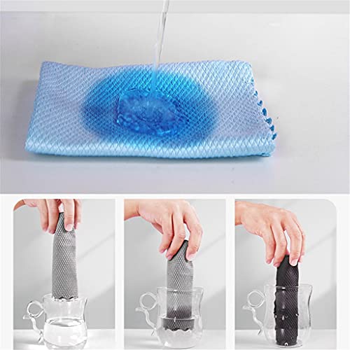 Asciugatura veloce asciugamani da cucina in fibra 8pcs Multicolor Kitchen Dishcloth Multiple Sizes(30 * 30cm) - immagine 6