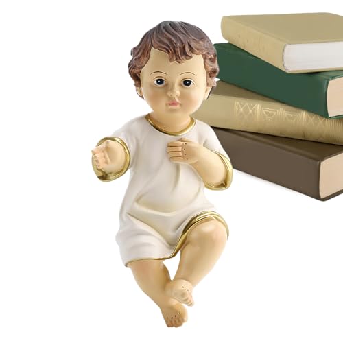 Sionhiuo Kleines Baby Jesus - Weihnachts Harz Krippen...