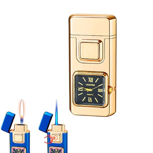 Encendedor multifuncional creativo con reloj integrado miniatura 1
