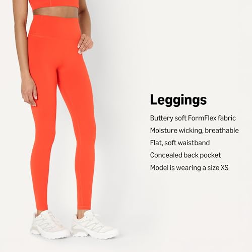 Amazon Essentials Women's Women's FormFlex High Rise Capri Leggings, Bright Red, Small - image 4