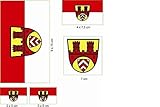 Bestehend aus 5 Aufklebern. U24 Aufkleberbogen Bielefeld Aufkleber Set Flagge Fahne