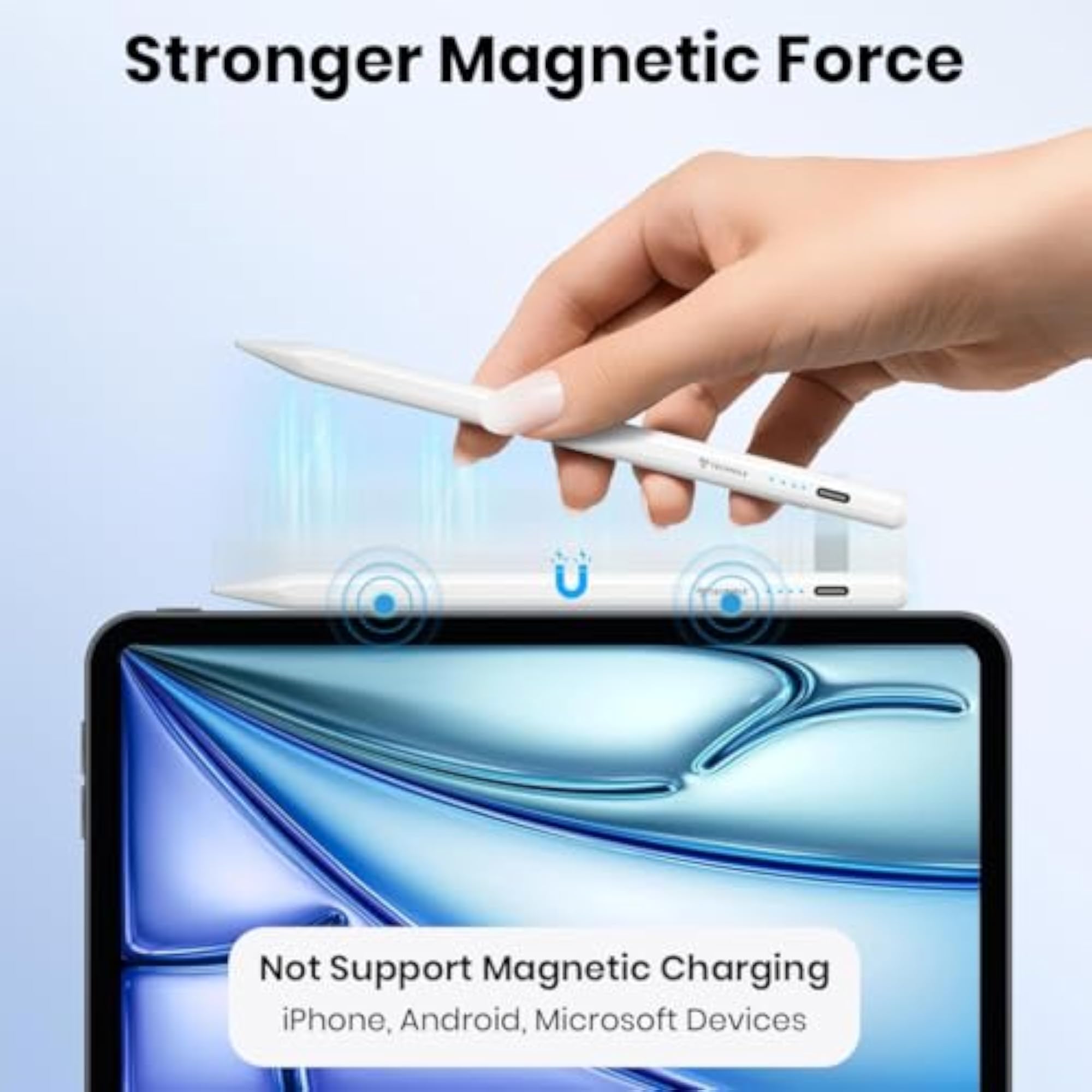 iPad Pencil Stylus Pen for Pro 13/12.9/11 inch, Magnetic Attachment
