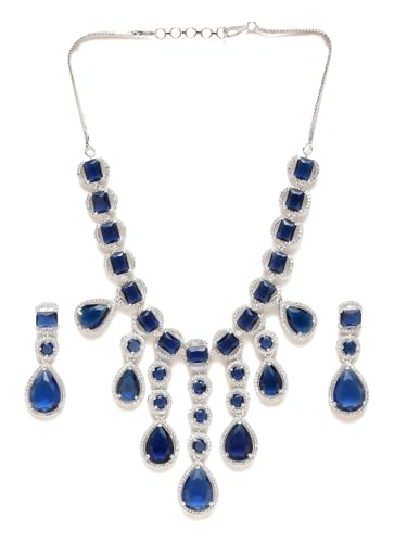 See full amazon price history chart for YouBella Jewellery Sets for Women American Diamond Necklace Jewellery Sets with Earrings for Women and Girls (Blue) YouBella Jewellery Sets for Women American Diamond Necklace Jewellery Sets with Earrings for Women and Girls (Blue) (B0CRYXW54S) Amazon Price History, Amazon Price Tracker
