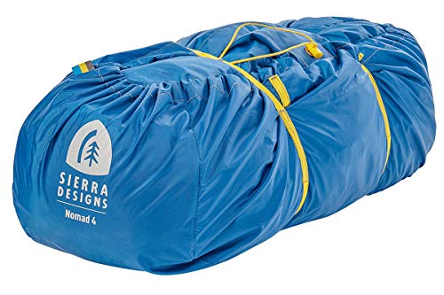 Sierra Designs Nomad 4 Tent, Two Door/Vestibules, Integrated Window, Near Standing Peak for Maximum Livability & More, 4-Person